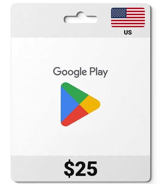 Google Play United States (US) 25 USD